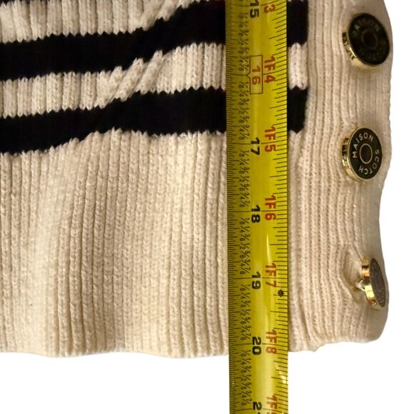 Scotch & Soda Black/Ivory Striped Sweater - Size S - Picture 10 of 10